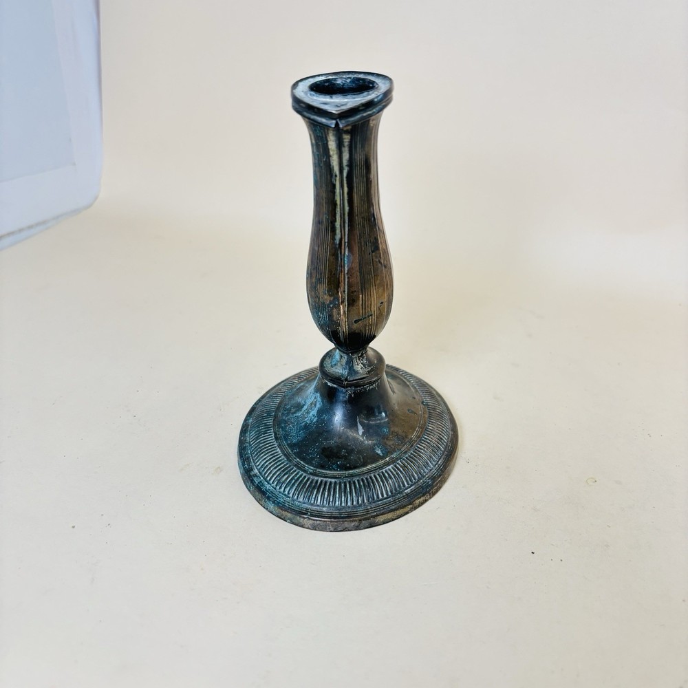 Antique Sheffield Candlestick Silver Plate