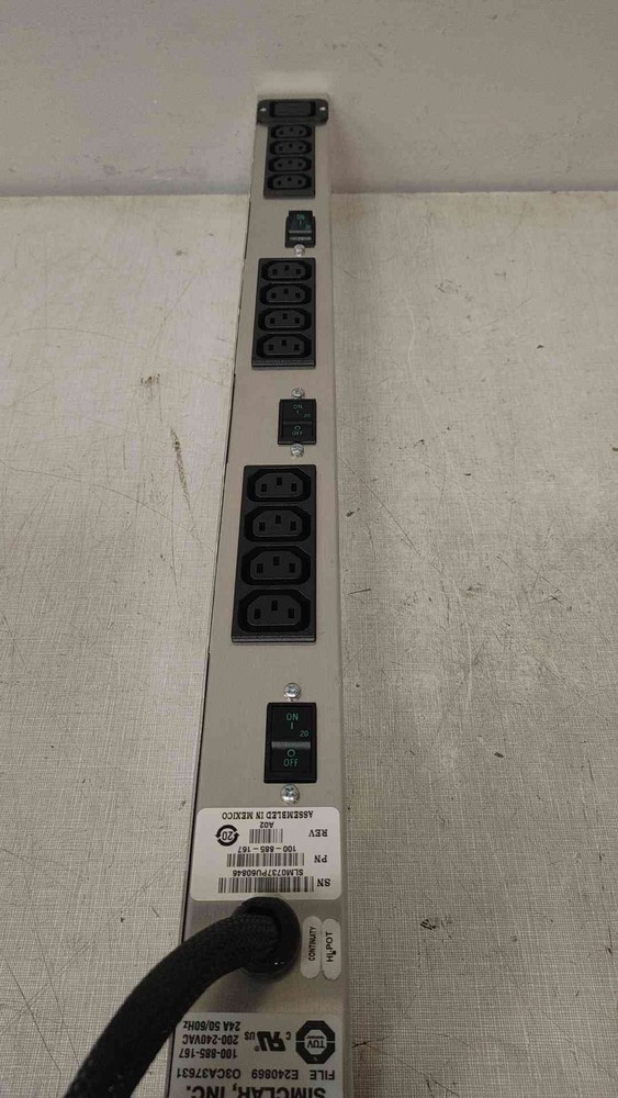 EMC Simclar 24A Rack PDU (100-885-167) - Reliable Power Distribution for Data