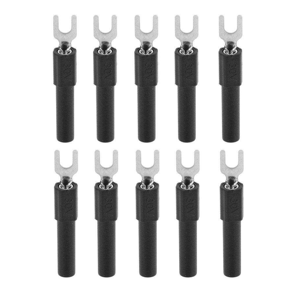 10pcs Fork Spade Wire Connectors High Quality Testing Multimeter Trending❀