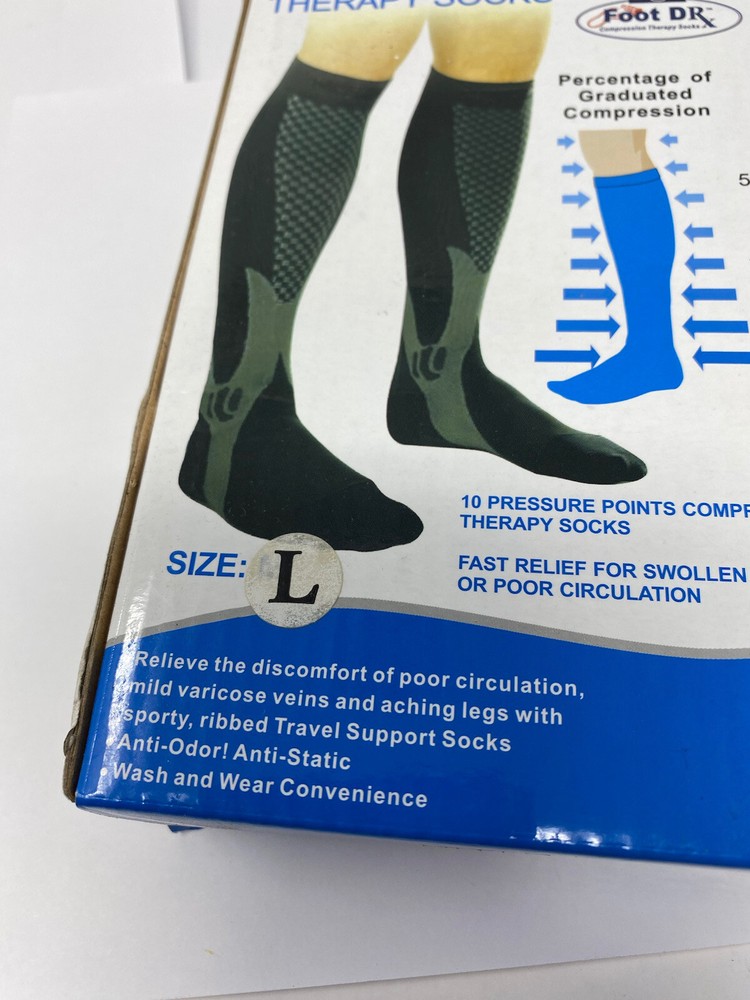 10 Points Compression Therapy Socks Size L Sealed Box