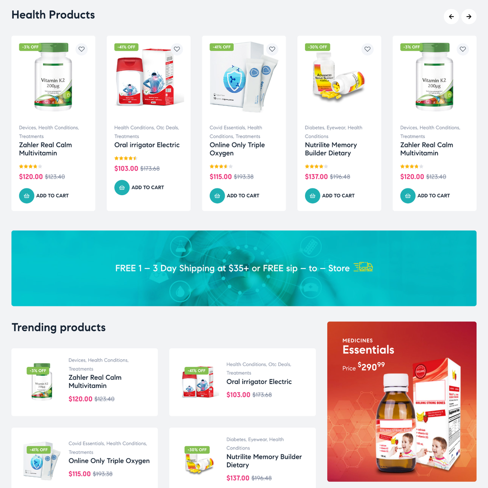 Pharmaceutical Website Design with Free 5GB VPS Web Hosting