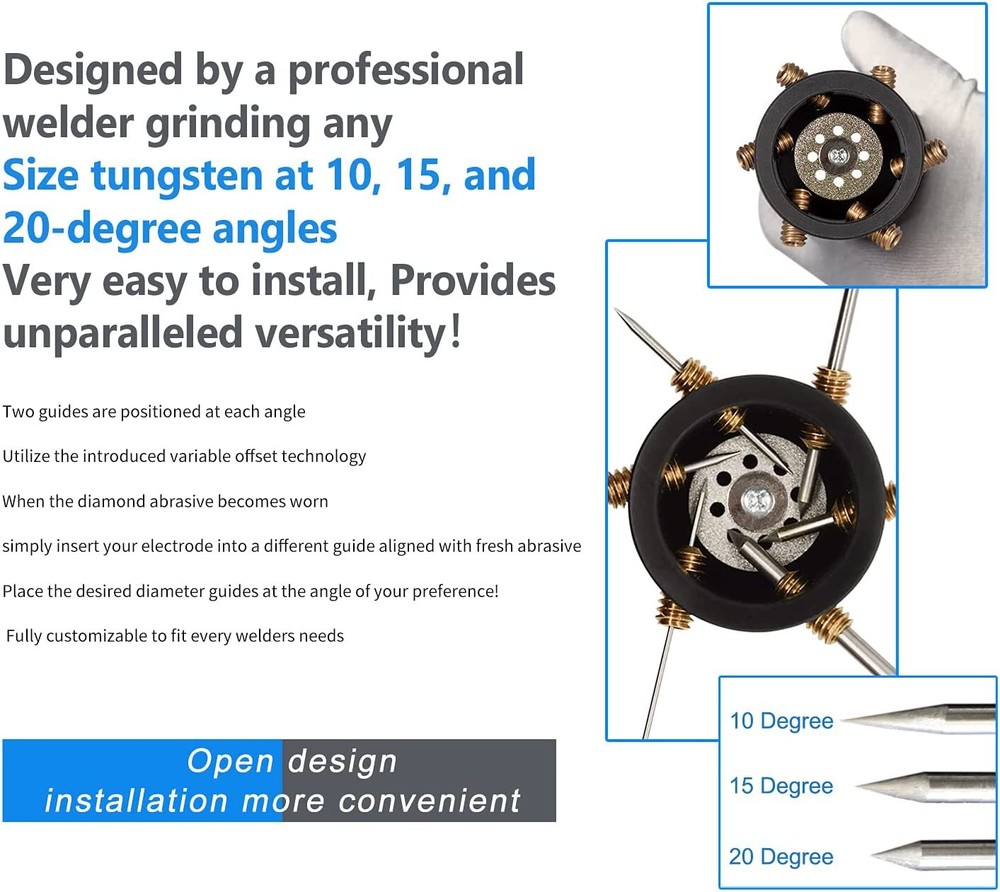 GR-12 Tungsten Sharpener Grinder,Electrode Sharpener Grinder Head Welding Tool