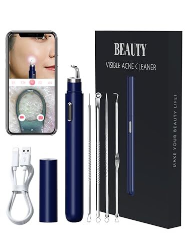 Visual Blackhead Remover Tools with Camera,Pimple Popper Extractor Tool Kit