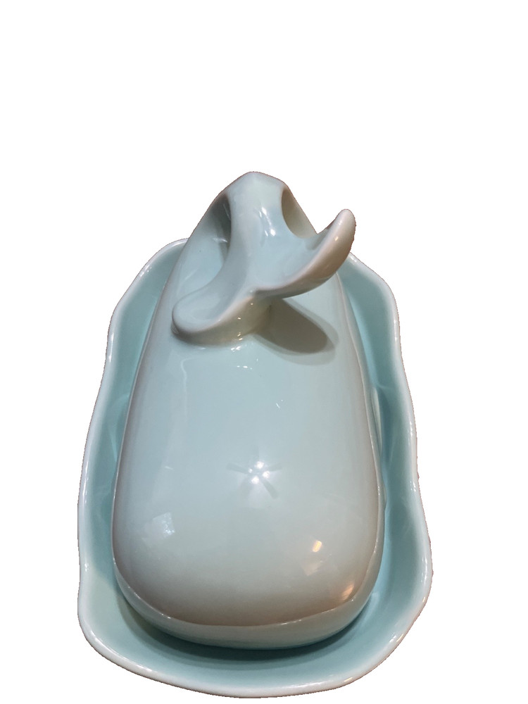 Whale Butter Dish Blue