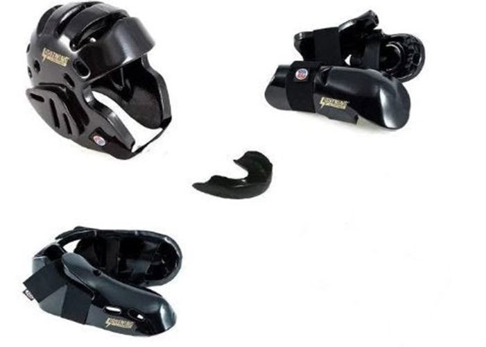 ProForce Lighting 5 Piece Sparring Gear Combo Set BLACK