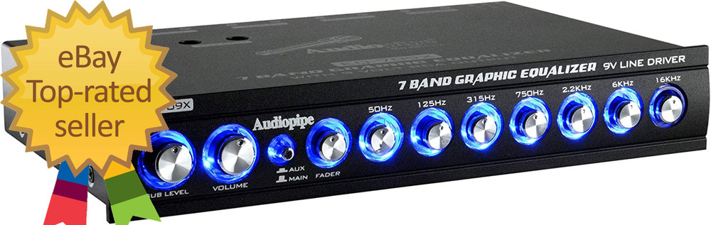 EQ-709X 7-Band Graphic In-Dash Equalizer