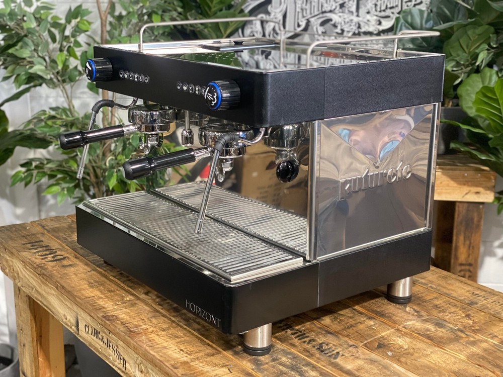 FUTURETE HORIZONT COMPACT 2 GROUP BRAND NEW BLACK ESPRESSO COFFEE MACHINE