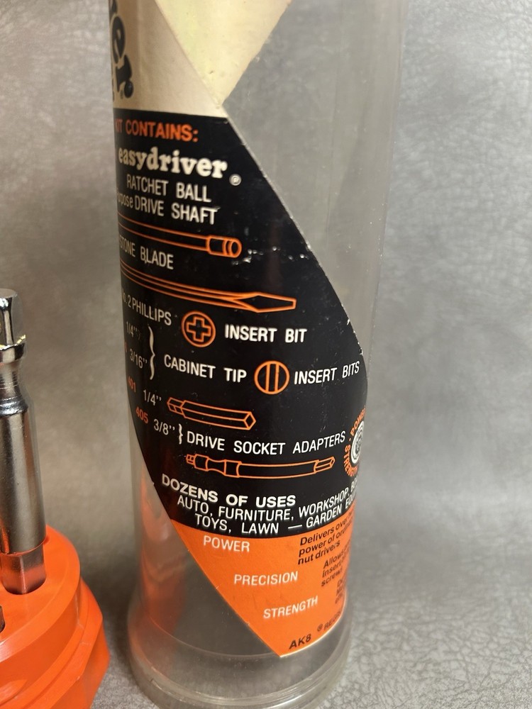 Vtg Creative Tools Inc. Easydriver Ratchet Tool System Ball Screwdriver