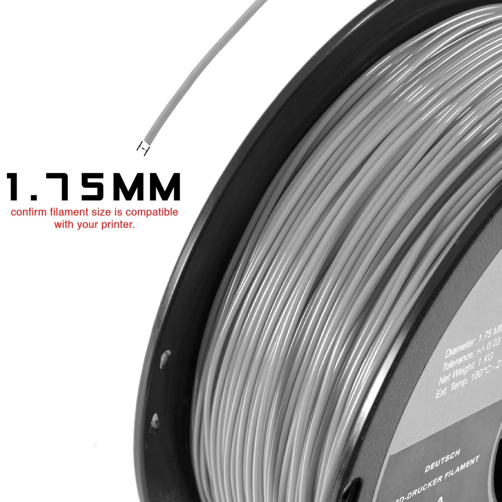 HATCHBOX PLA 1.75 mm 3D Printer Filament in Purple, 1kg Spool
