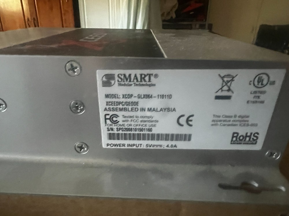 SMART Modular Technologies XCeedPC Geode (Model XCDP-GLX06A-11011D)