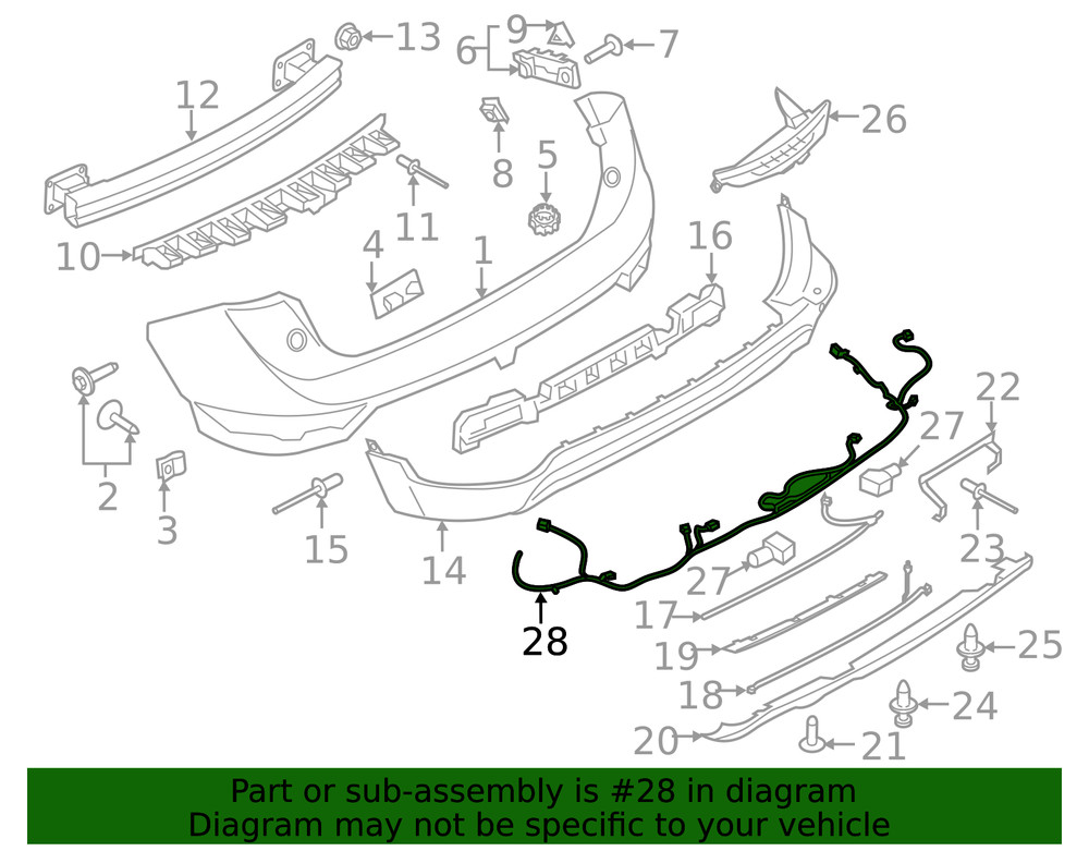 Genuine Ford Wire Harness EJ7Z-15K868-C