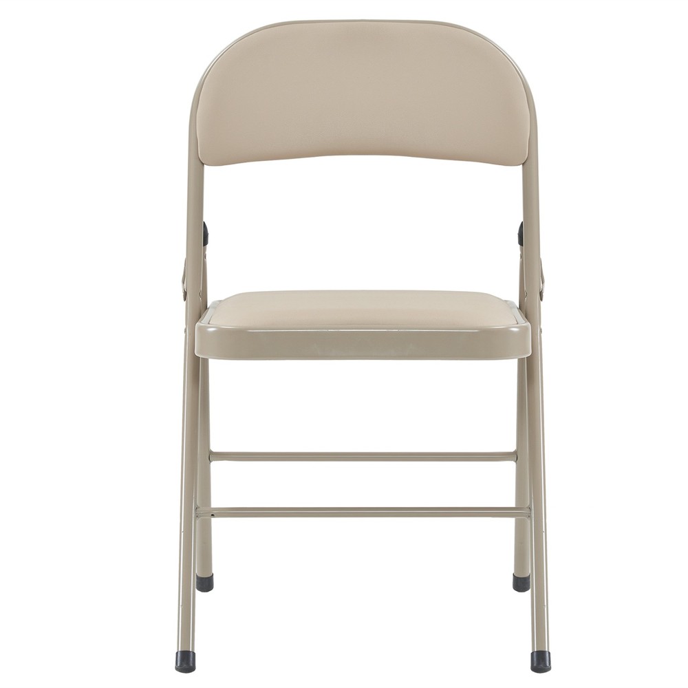 4pcs Elegant Foldable Iron & PVC Chairs for Convention & Exhibition Light -