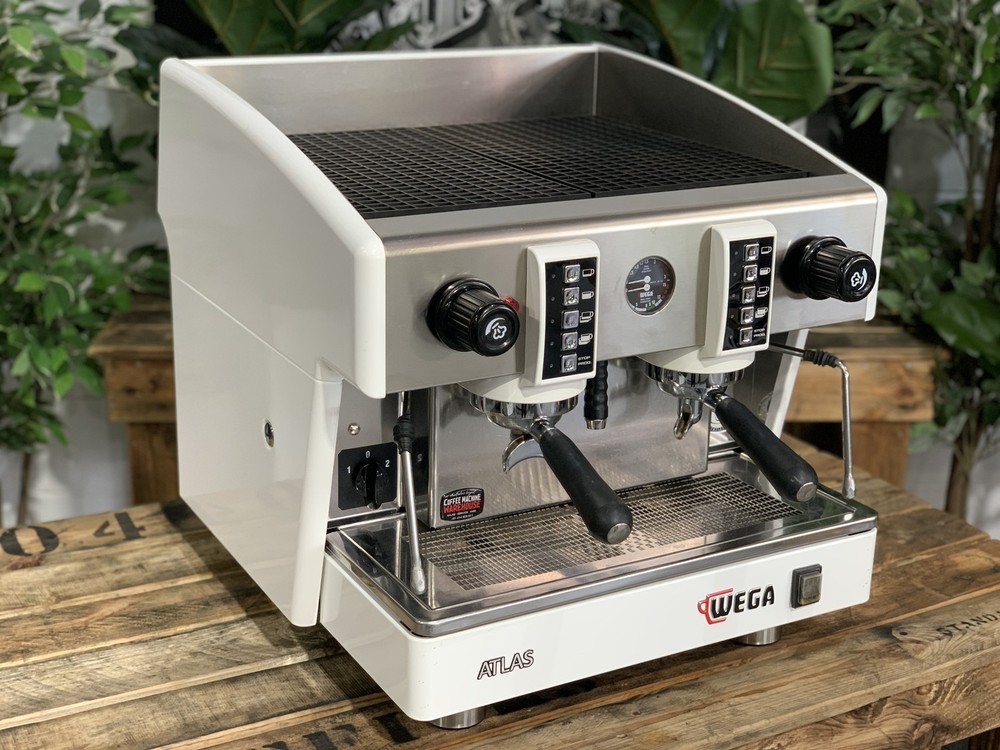 WEGA ATLAS COMPACT EVD 2 GROUP WHITE ESPRESSO COFFEE MACHINE