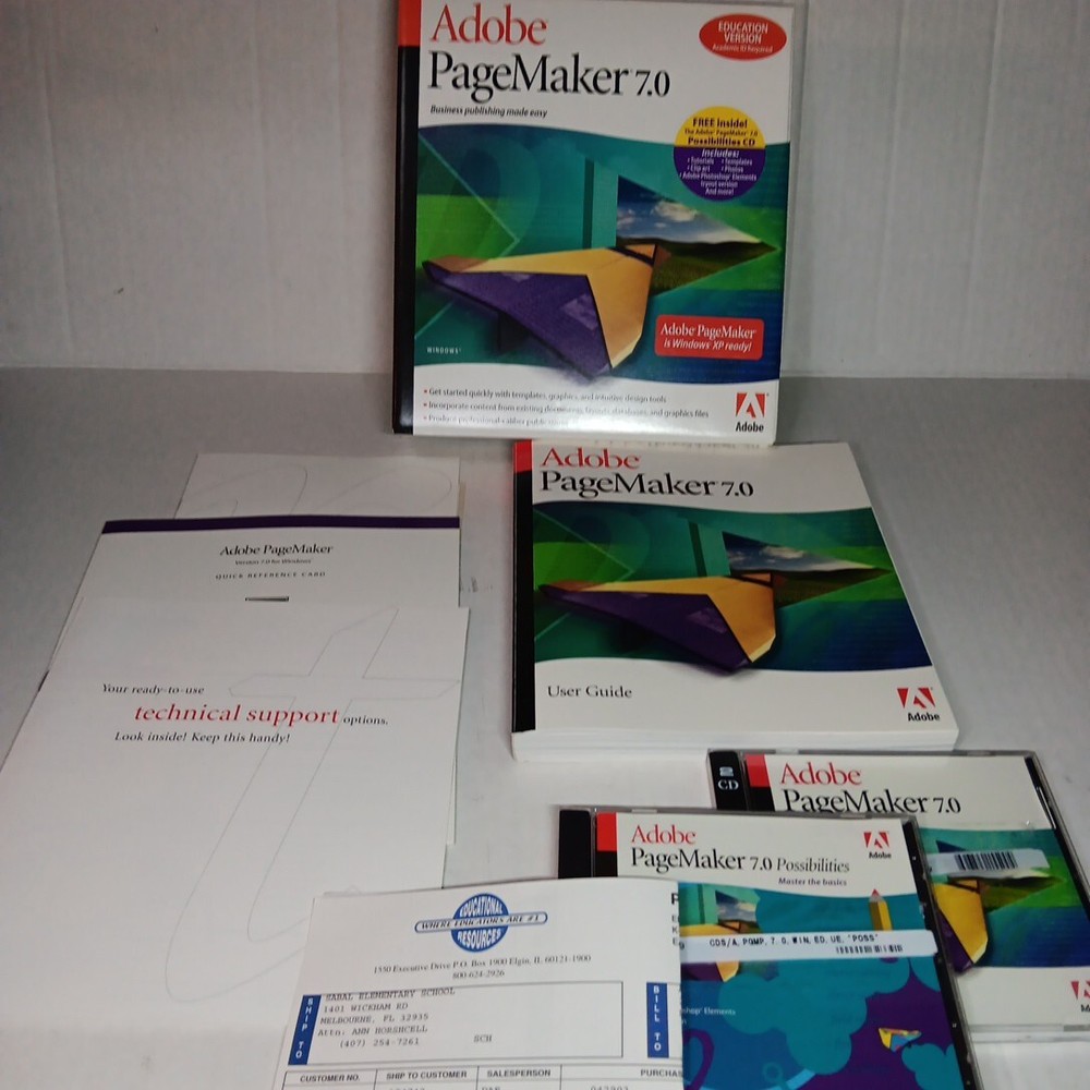 Adobe PageMaker 7.0 Education Version for Macintosh MAC