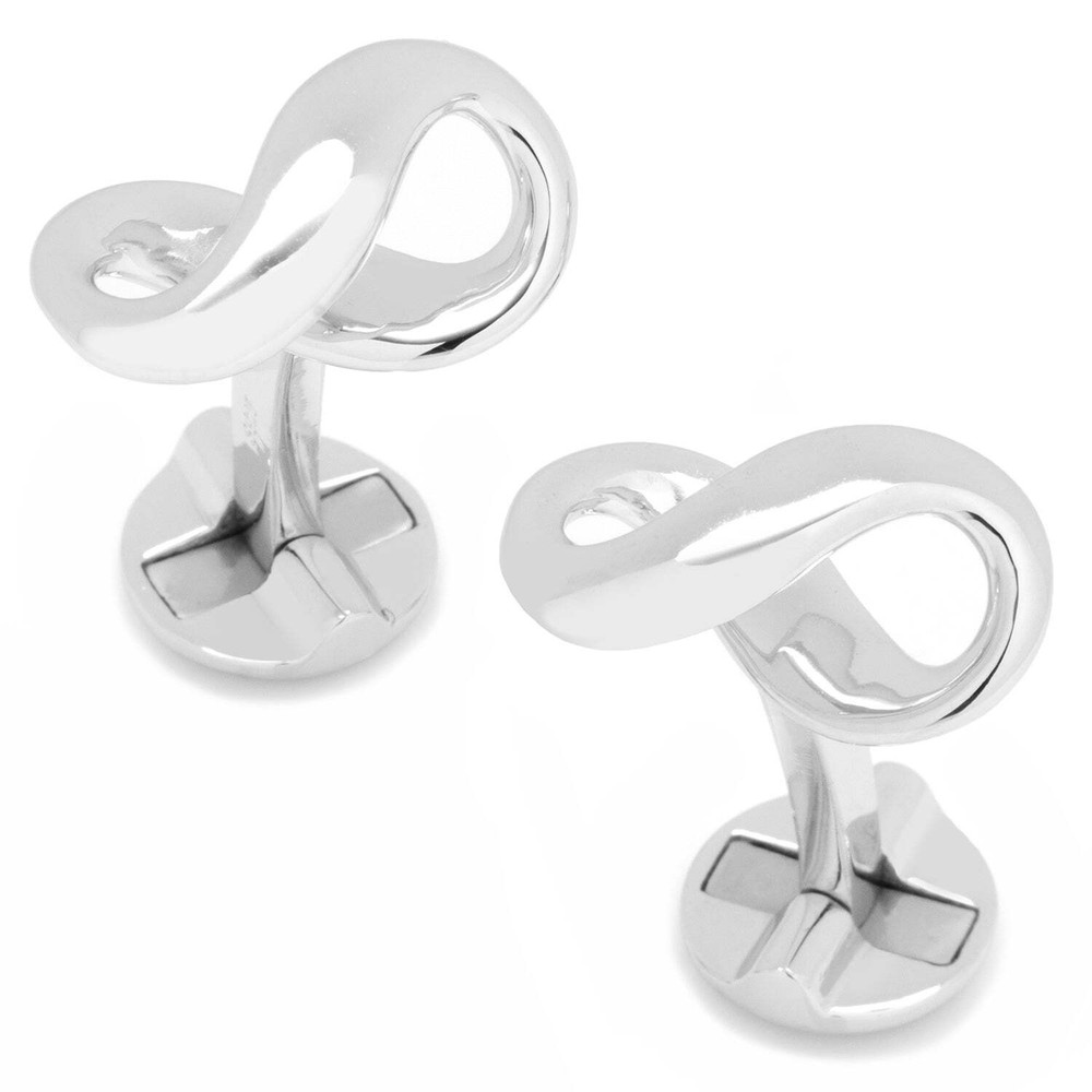 Sterling Silver Infinity Symbol Cufflinks