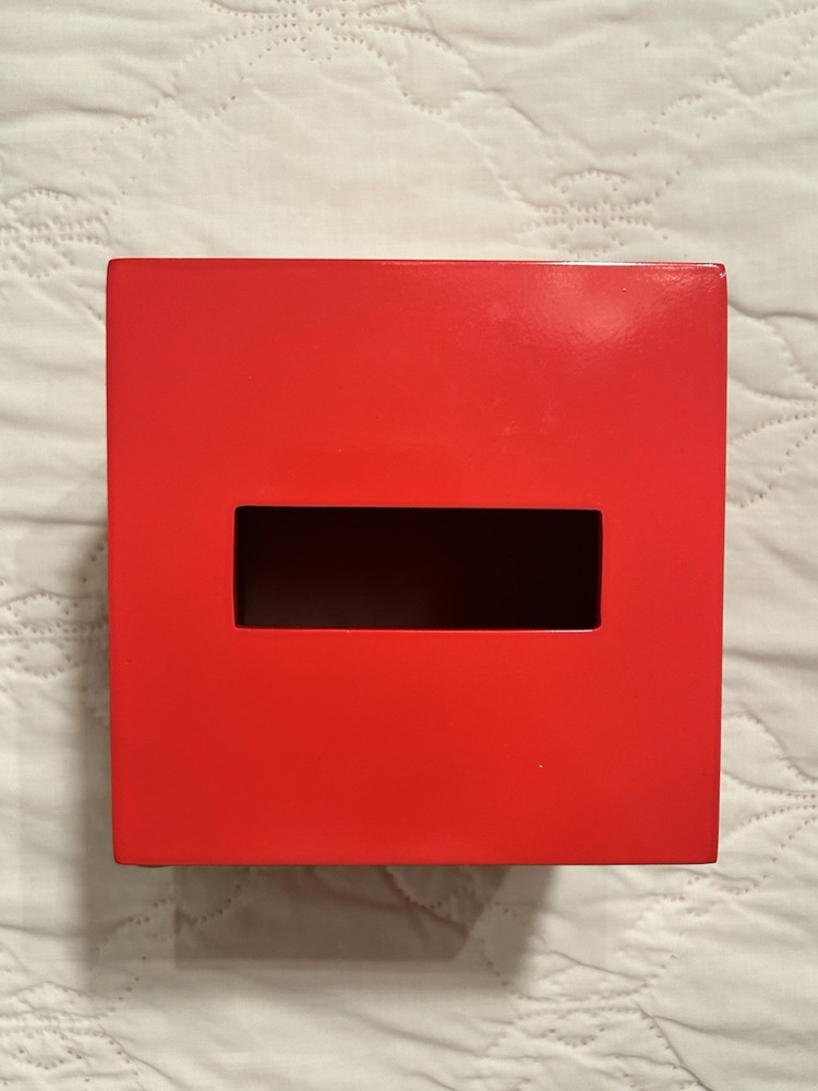 Jonathan Adler Tissue Box Cover Red
