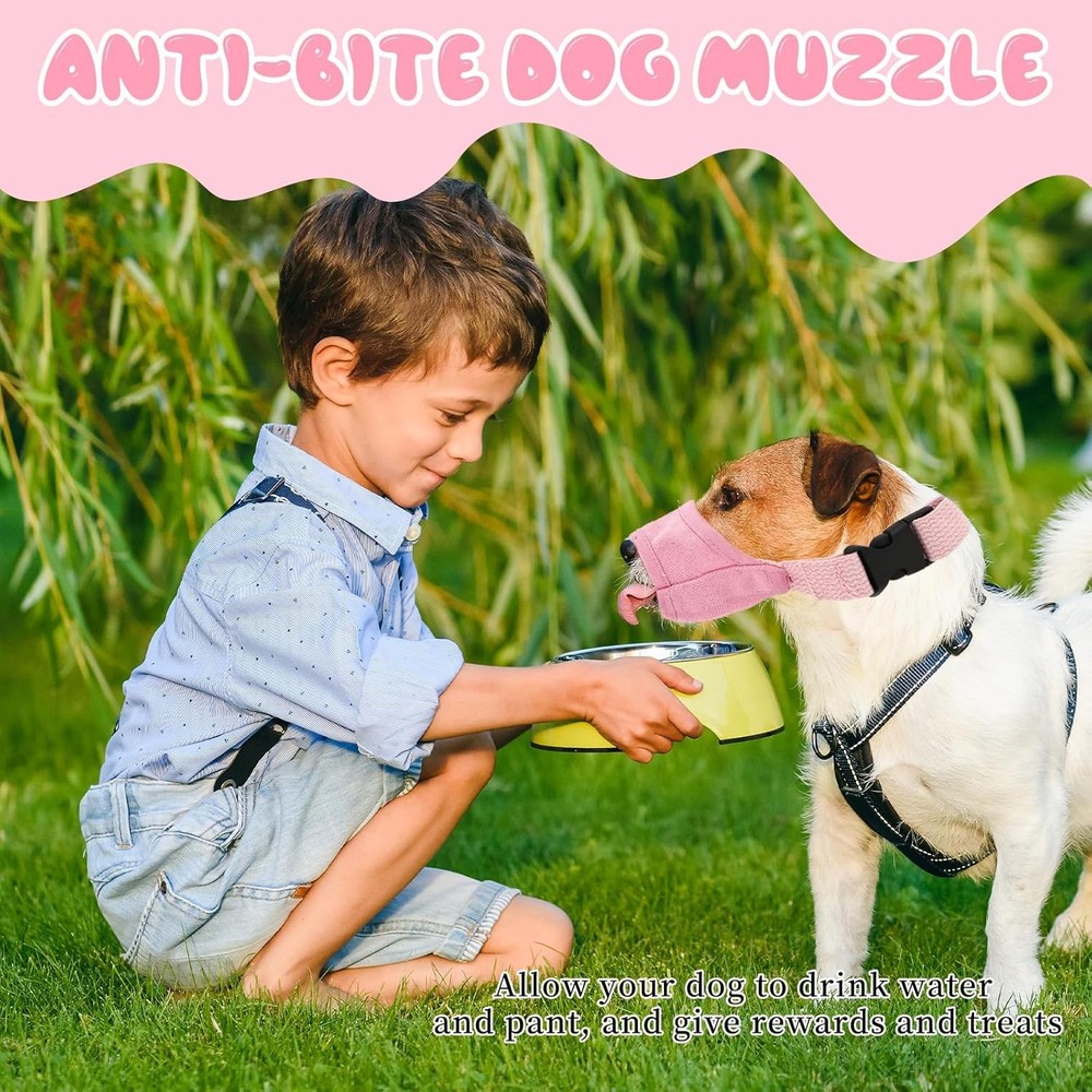 Dog Muzzle Small Dogs Breathable Adjustable Puppy Muzzles Small Dog Muzzle