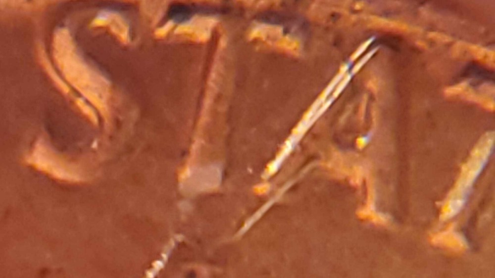 1983 CENT DDR FS-801 Doubled Die Reverse