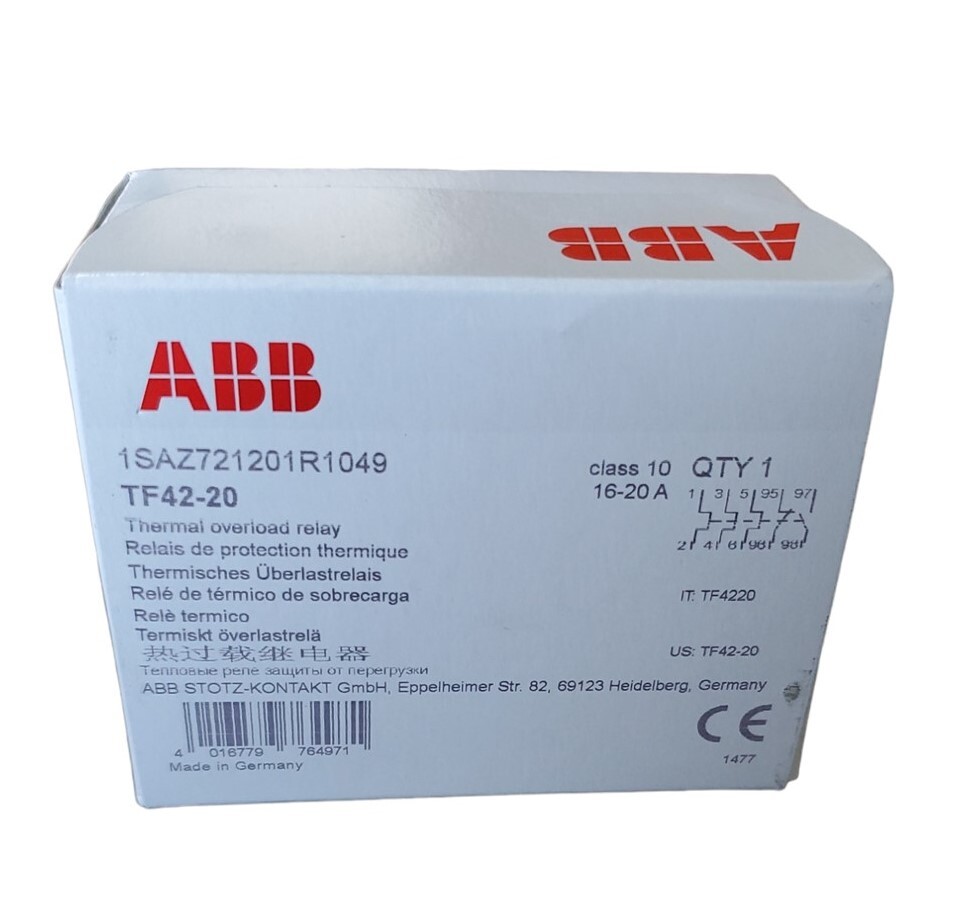 ABB TF42-20 Thermal Overload Relay ONE NEW