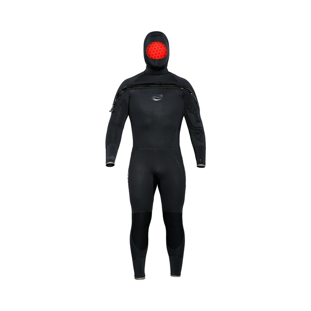 Bare 8/7 Velocity Ultra Semi Dry Wetsuit for Men - Black
