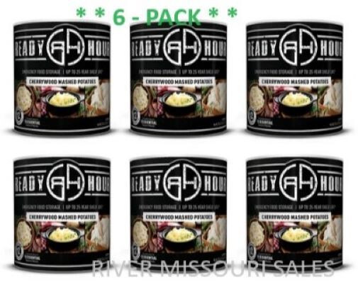6 Pack Essentials Mashed Potatoes Large #10 Cans Emergency Long Term 25 Years