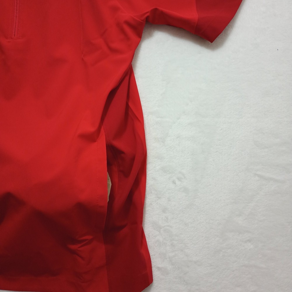 New Under Armour ¼ Zip Coach's Pullover Medium Red Storm Tech Men's Squad