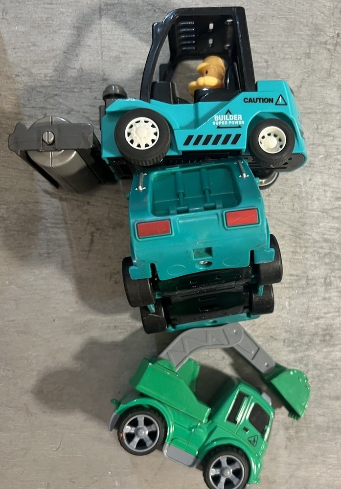 Builder Super Power Construction Roller Garbage Bucket Loader Truck Lot 3