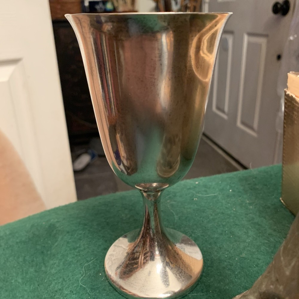 Vintage Sterling Silver Goblet 6.5”