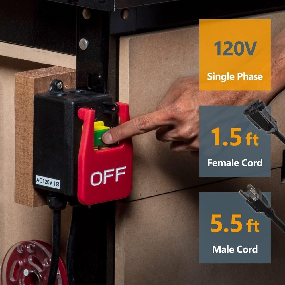 Hands-Free On/Off Switch for Woodworking