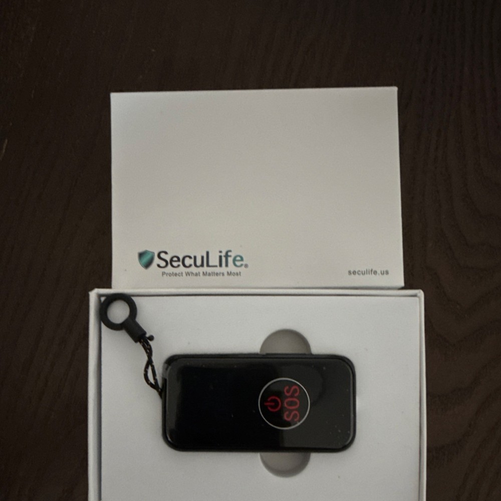 SecuLife Mobile GPS Alert Device Black with SOS Button