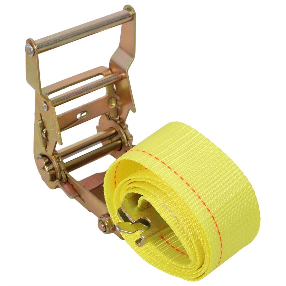 5ft Horizontal E-Track Tie-Down Rail Kit Trailer Tie Down System w/Ratchet Strap