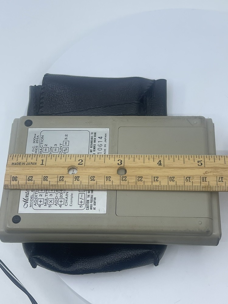 VTG Monteverdi Model E406 Plugin Battery Hand Held Calculator Tested