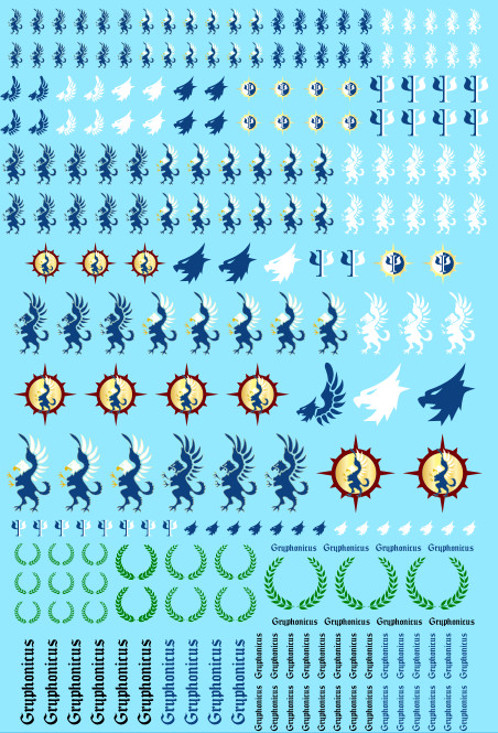 Blue Gryphons Tiny Titan Transfers A6