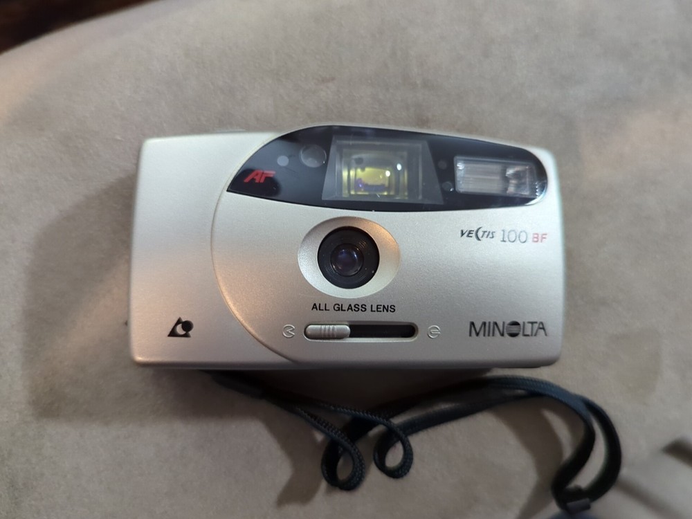 Minolta Vectis 100 BF Silver APS Compact Point & Shoot Camera