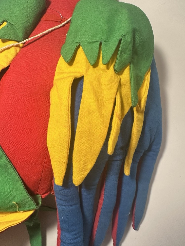 #58D Vintage Parrot Plush Toy