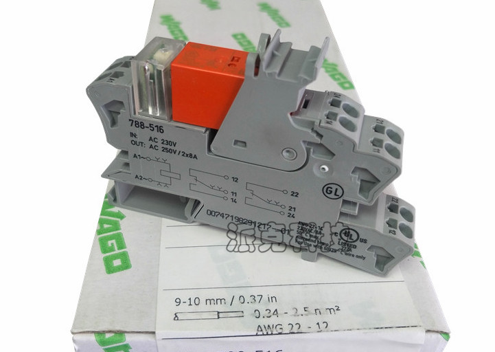 1pc WAGO 788-516 Plug in mini relay module