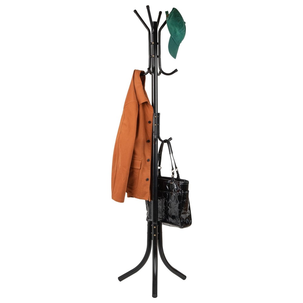 Mind Reader Freestanding Coat Rack, Multi-Tier Organizer for Office and Entry...
