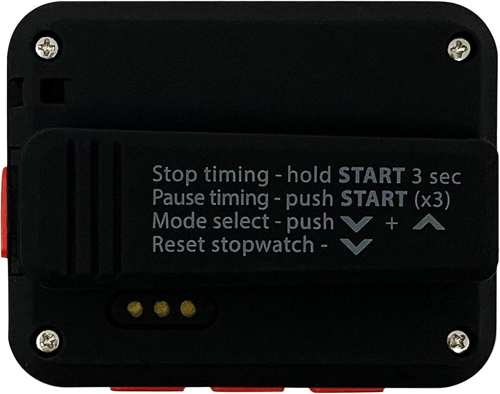 Gymboss Charge Interval Timer and Stopwatch Black / Red