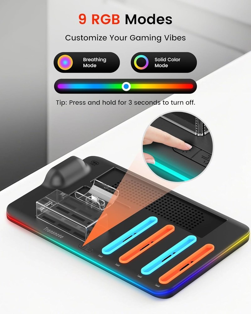 Joy Con Charging Dock for Switch 2 - Fast Charge & Cool Down