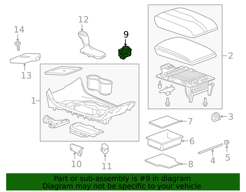 Genuine GM Ride Control Switch 84772685