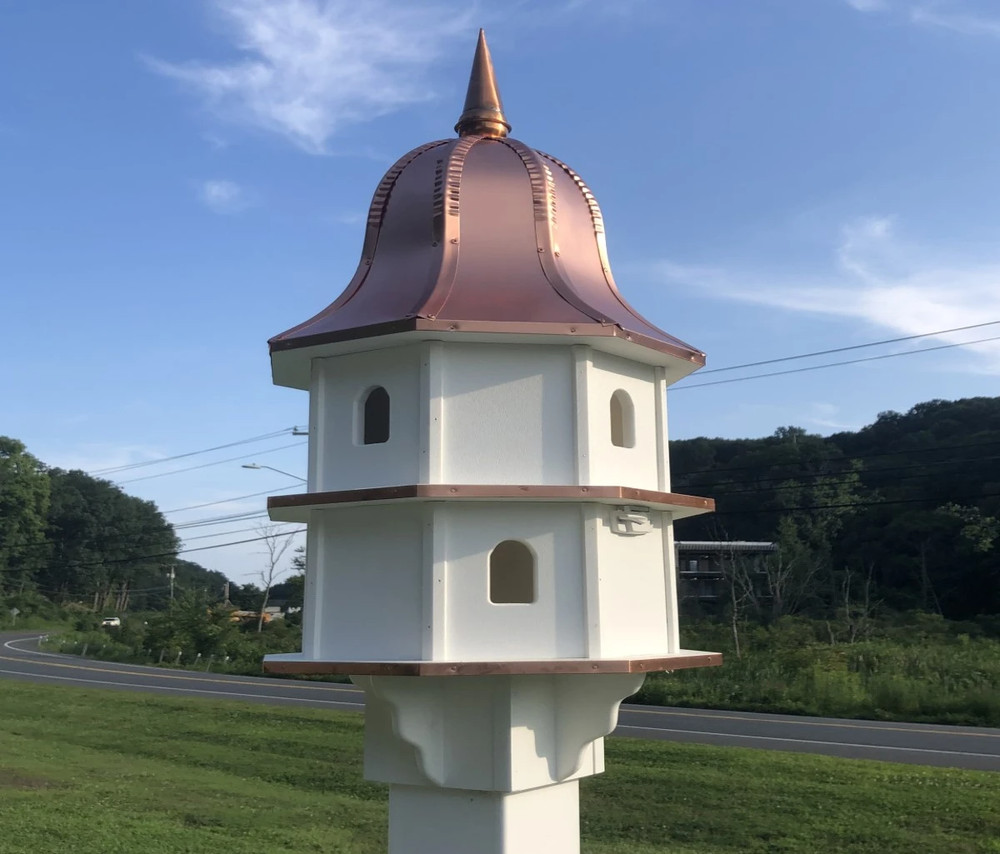 Copper Bell Top Birdhouse - Large Size