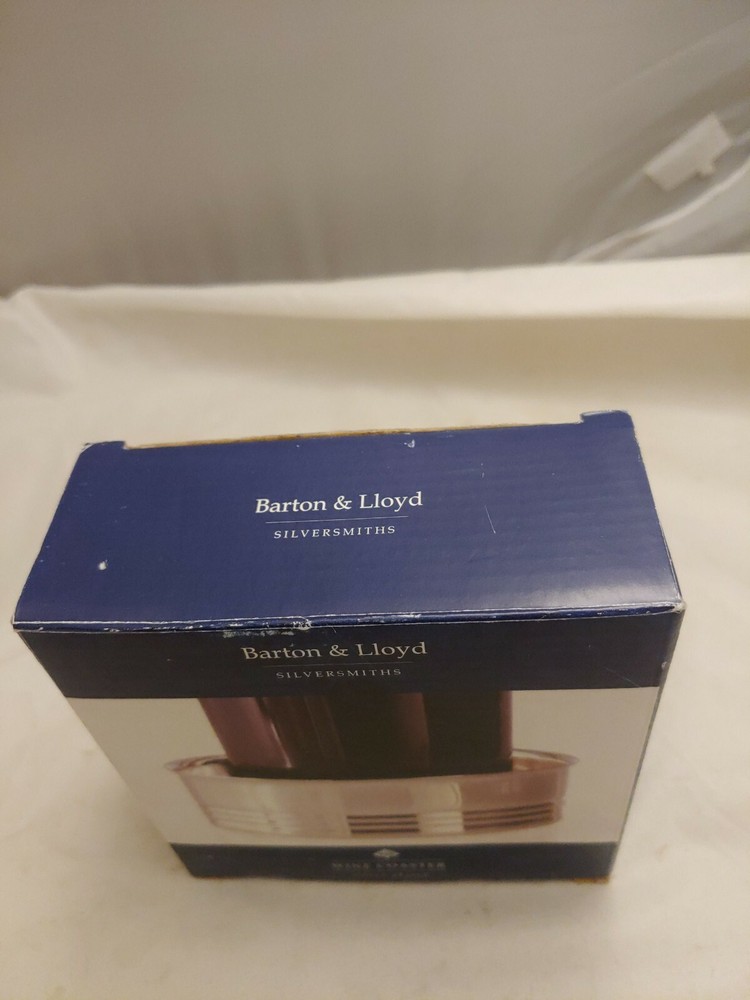 Barton & Lloyd Silver Plate Wine coaster In Box Pre-Owned