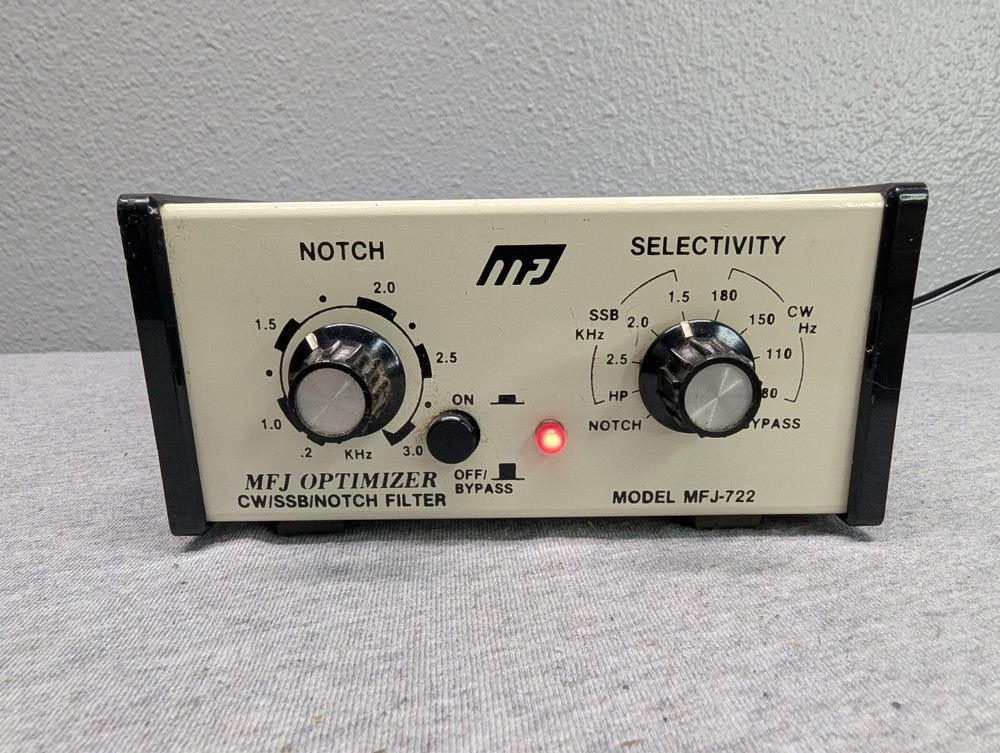 MFJ 722 Optimizer CW SSB Notch Filter - Working