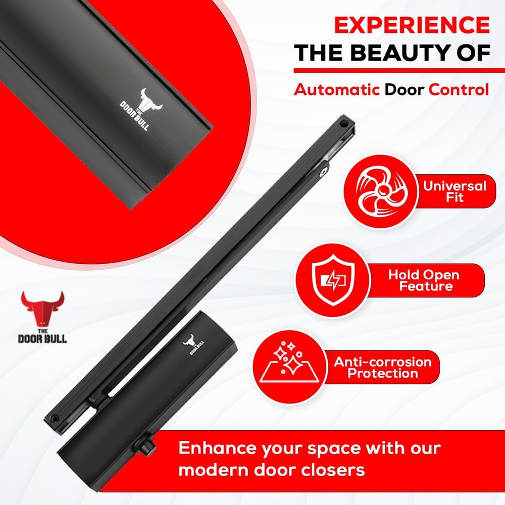 Series 5000 Automatic Door Closer – Surface Mounted Hydraulic Closer with