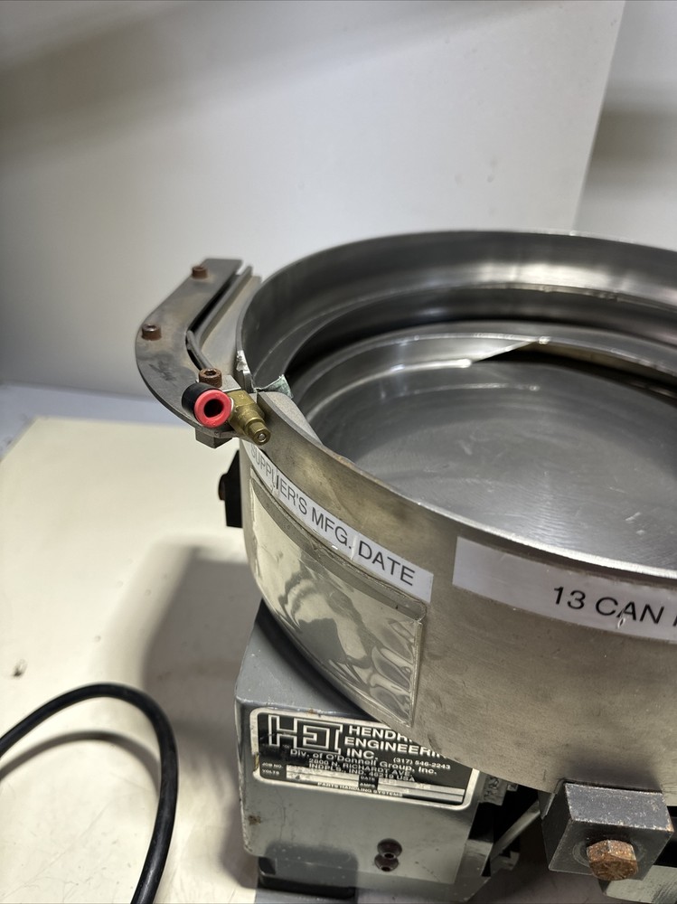Hendricks Engineering 12” Vibratory Bowl Feeder 115V ~ Warranty