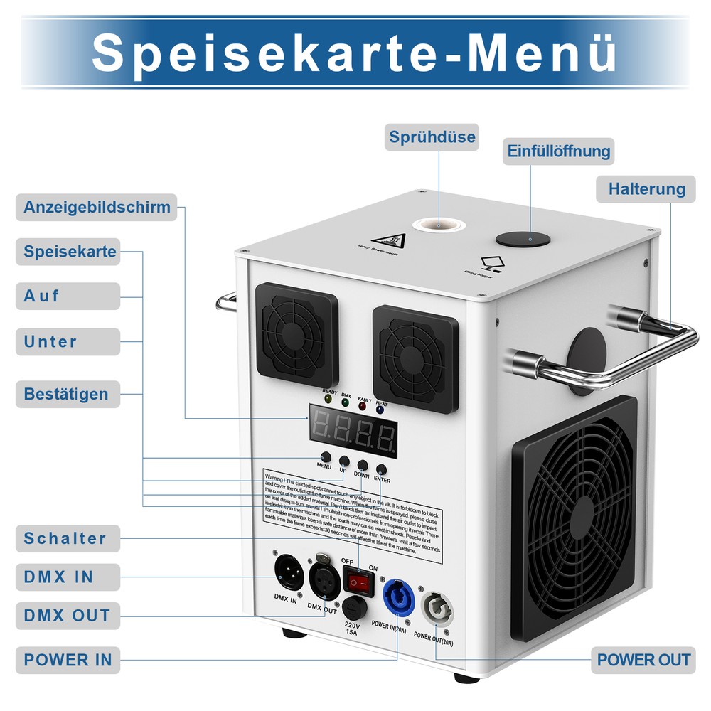 700W Cold Spark Machine Firework Stage Effect Machine DMX Wedding Party DJ Event