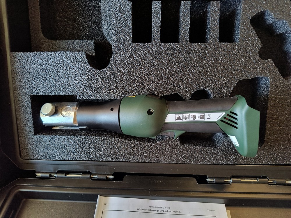 Greenlee Gator 18v cordless inline press tool