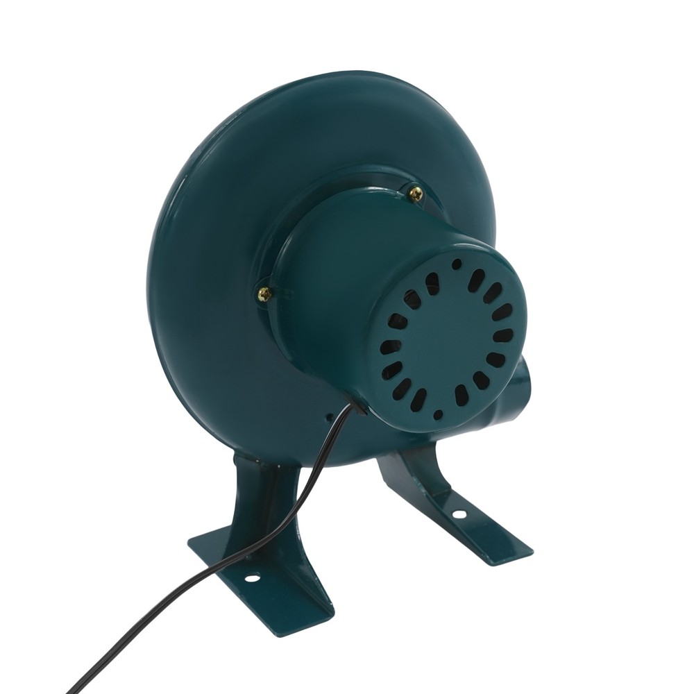 80W Blower with Speed Controller 565CFM Green Industrial Fan for Forge BBQ