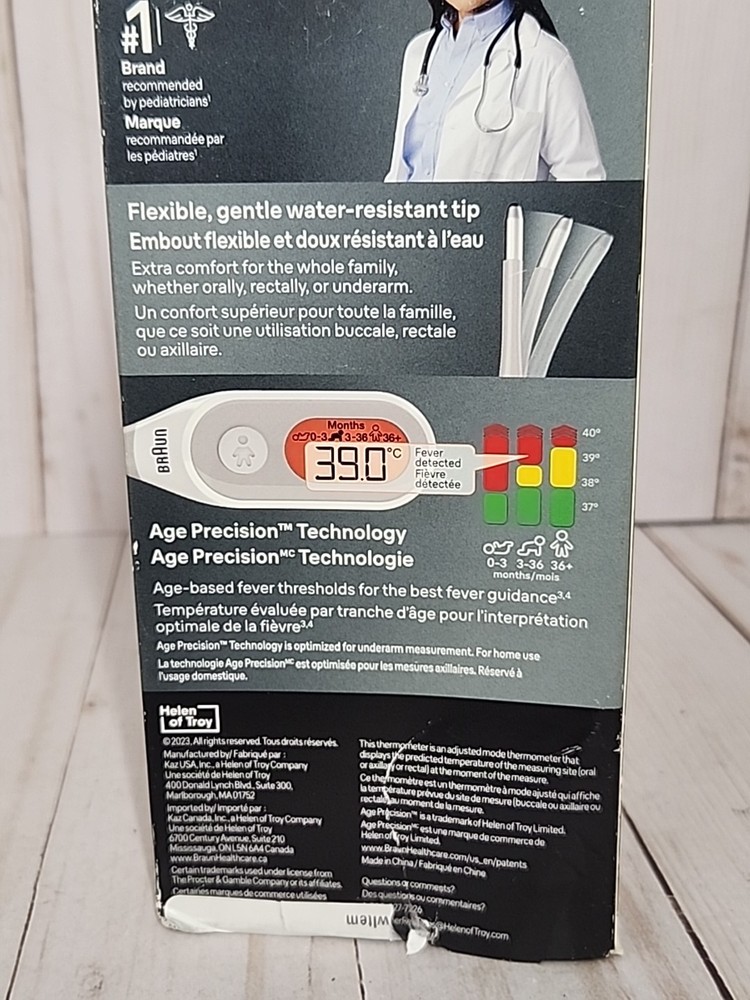 Braun PRT2000CA Digital Thermometer – Age Precision™ 8-Second Accurate Reading
