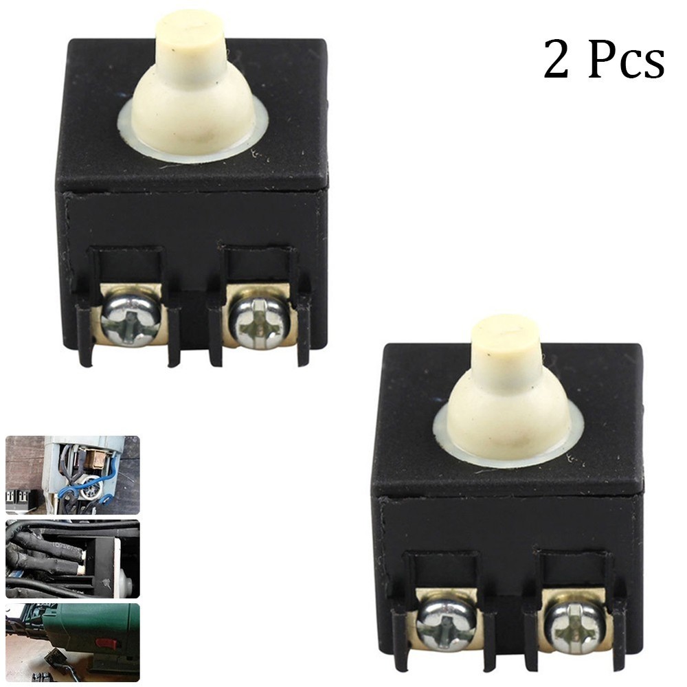 Angle Grinder Switch 100mm /4\" 250 (V) 2pcs 6 (A) Accessories Black Kit